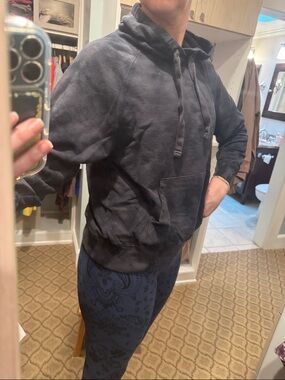 Old Navy black tie dyed Washed Pullover Hoodie